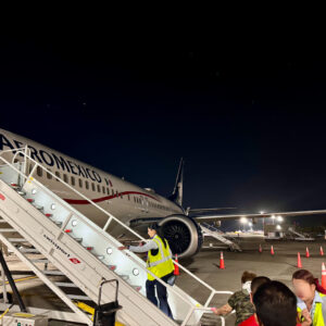 Boarding from the Tarmac